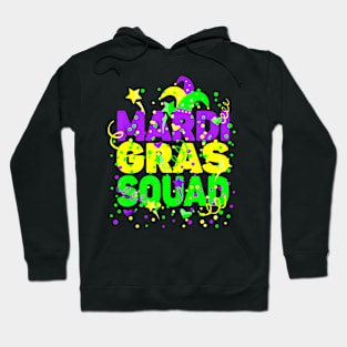 Mardi Gras Squad Party  Outfit Funny Mardi Gras Hoodie